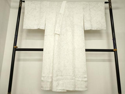 平和屋着物●長襦袢　袷　墨流し文様　さが美扱い　正絹　逸品　AABI4421ck