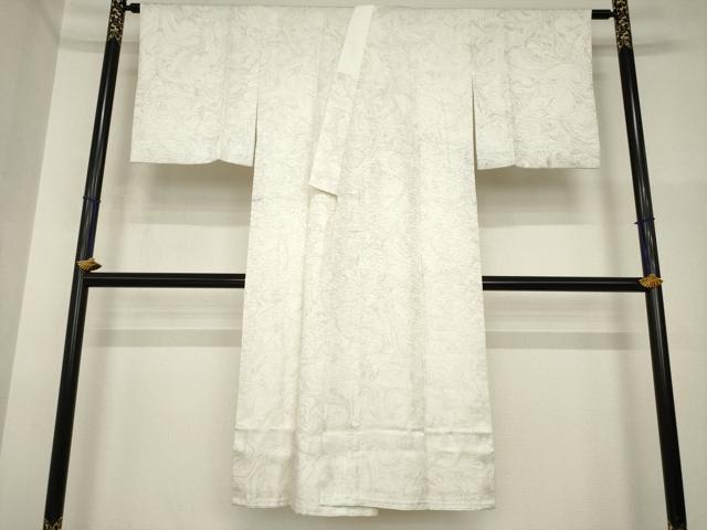 平和屋着物●長襦袢　袷　墨流し文様　さが美扱い　正絹　逸品　AABI4421ck