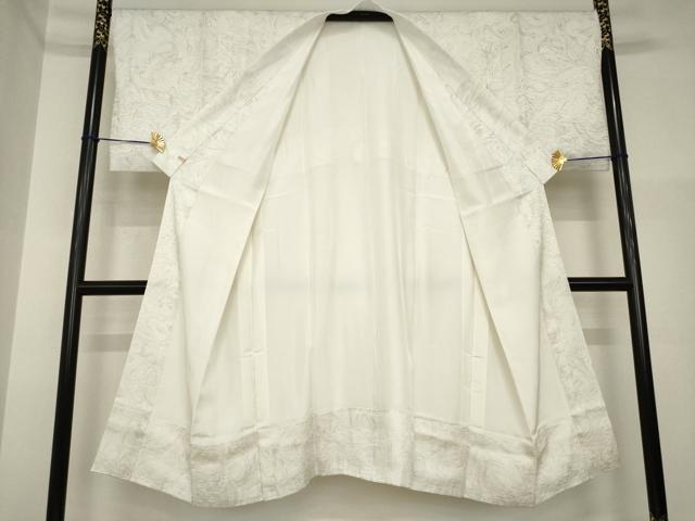 平和屋着物●長襦袢　袷　墨流し文様　さが美扱い　正絹　逸品　AABI4421ck