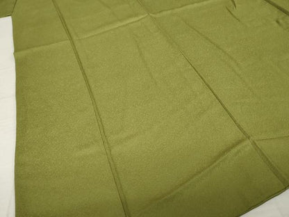 平和屋着物●上質な色無地　璃寛茶色　正絹　逸品　AABI4423ck
