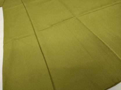 平和屋着物●上質な色無地　梅幸茶色　正絹　逸品　AABI4429ck
