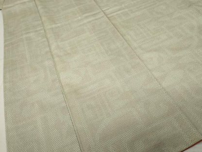 平和屋着物●本塩沢　110亀甲　幾何学文様　正絹　逸品　AABI4432ck