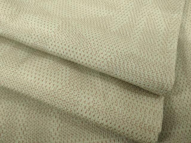 平和屋着物●本塩沢　110亀甲　幾何学文様　正絹　逸品　AABI4432ck