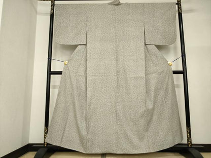 平和屋着物●本場結城紬　重要無形文化財　100亀甲　狢菊　正絹　逸品　AABI4434ck