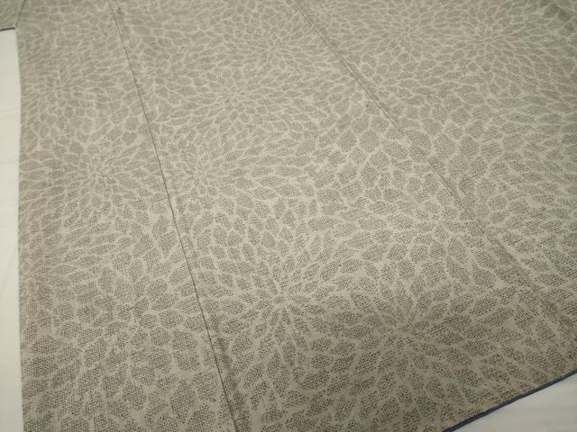平和屋着物○本場結城紬 重要無形文化財 100亀甲 狢菊 正絹 逸品