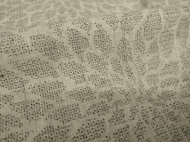 平和屋着物●本場結城紬　重要無形文化財　100亀甲　狢菊　正絹　逸品　AABI4434ck