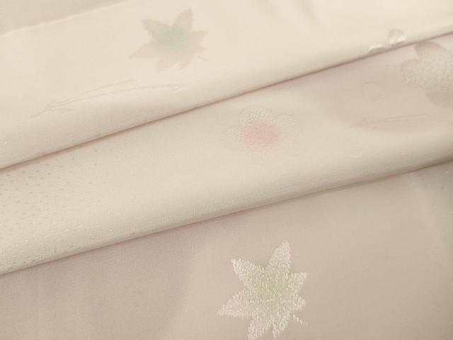 平和屋着物●長襦袢　無双仕立て　舞梅地紋　暈し染め　正絹　逸品　AABI4445ck