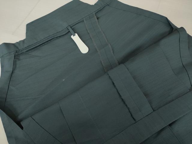 平和屋着物●男性　野袴　紬地　色無地　羊羹色　正絹　逸品　AABI4461ck