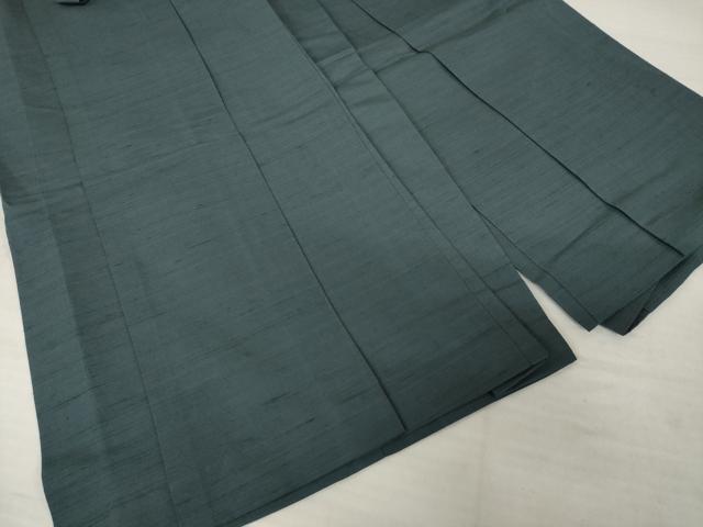 平和屋着物●男性　野袴　紬地　色無地　羊羹色　正絹　逸品　AABI4461ck