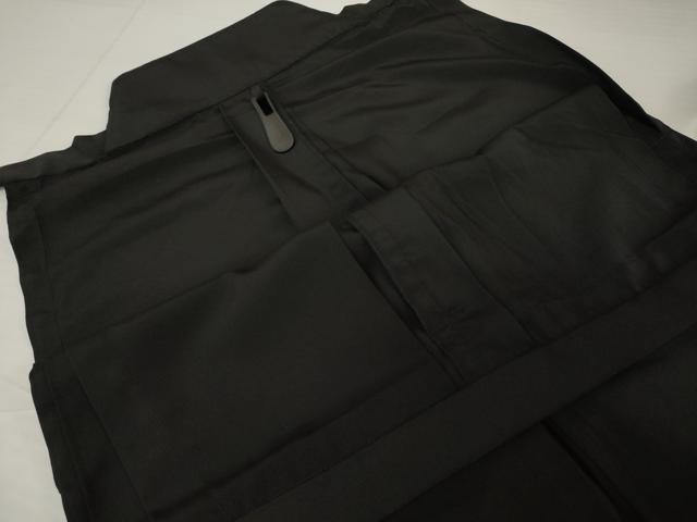 平和屋着物●男性　野袴　色無地　黒色　正絹　逸品　AABI4464ck