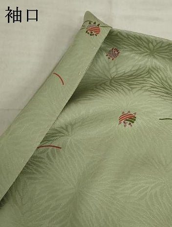 平和屋着物●長襦袢　無双仕立て　糸巻文　正絹　逸品　AABI4469ck