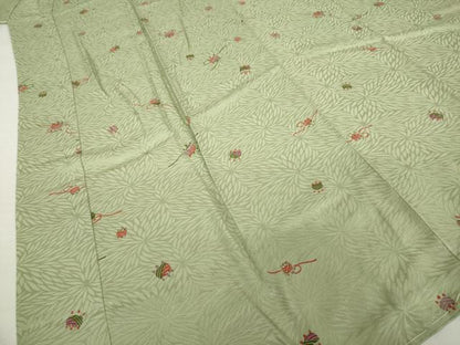 平和屋着物●長襦袢　無双仕立て　糸巻文　正絹　逸品　AABI4469ck