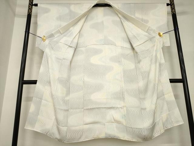 平和屋着物●長襦袢　無双仕立て　流水文　暈し染め　正絹　逸品　AABI4470ck