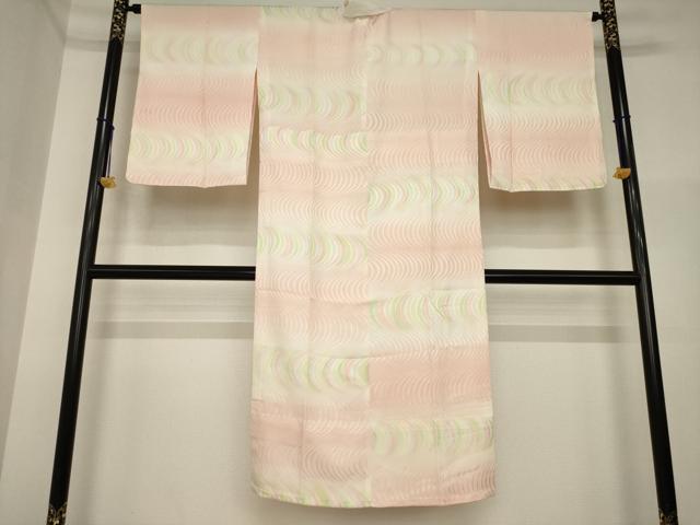 平和屋着物●長襦袢　無双仕立て　流水文　暈し染め　正絹　逸品　未使用　AABI4477ck