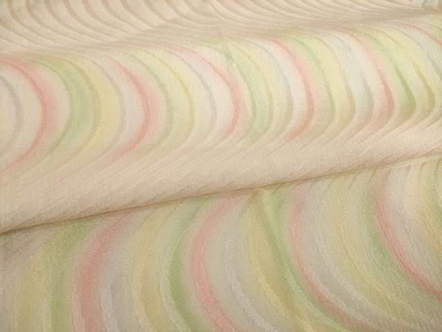 平和屋着物●長襦袢　無双仕立て　流水文　暈し染め　正絹　逸品　未使用　AABI4477ck