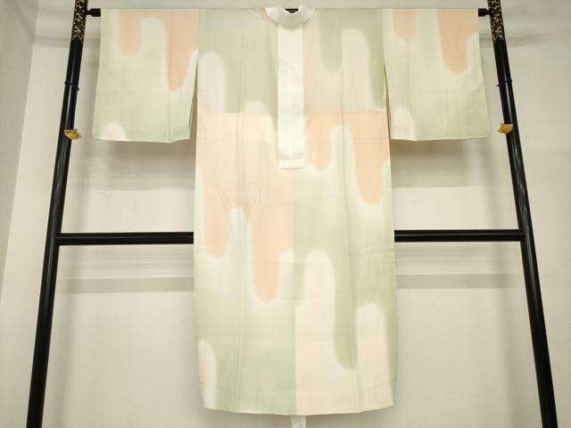 平和屋着物●長襦袢　無双仕立て　壺垂れ　暈し染め　正絹　逸品　未使用　AABI4479ck