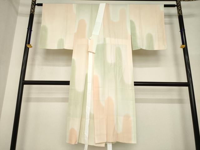 平和屋着物●長襦袢　無双仕立て　壺垂れ　暈し染め　正絹　逸品　未使用　AABI4479ck