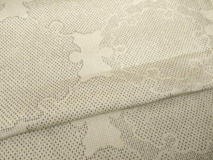 平和屋着物●お召　雪輪重ね文　正絹　逸品　AABI4481ck