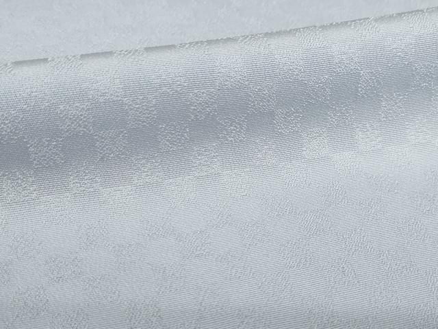 平和屋着物●上質な色無地　市松地紋　暁鼠色　正絹　逸品　AABI4491ck