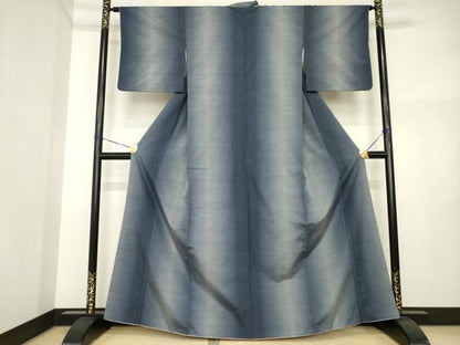平和屋着物●上質な紬　間道　正絹　逸品　AABI4495ck