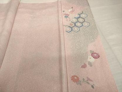 平和屋着物●訪問着　花車文　暈し染め　金彩　正絹　逸品　AABI4497ck