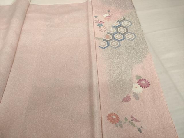 平和屋着物●訪問着　花車文　暈し染め　金彩　正絹　逸品　AABI4497ck