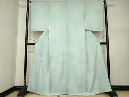 平和屋着物●上質な小紋　作家物　青海波地紋　暈し染め　正絹　逸品　AABI4500ck