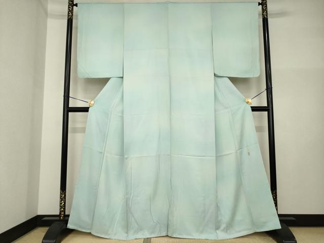 平和屋着物●上質な小紋　作家物　青海波地紋　暈し染め　正絹　逸品　AABI4500ck