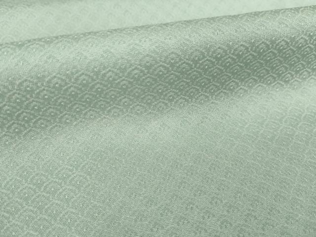 平和屋着物●上質な小紋　作家物　青海波地紋　暈し染め　正絹　逸品　AABI4500ck