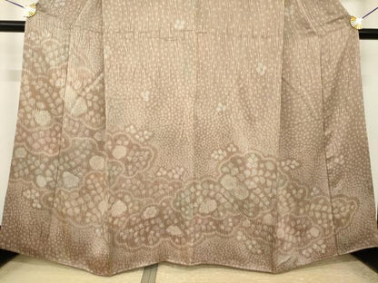 平和屋着物●訪問着　辻が花　雲重ね花文　正絹　逸品　AABI4502ck