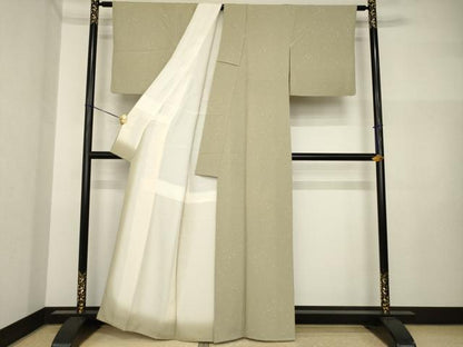 平和屋着物●上質な小紋　箔散らし文　正絹　逸品　AABI4517ck