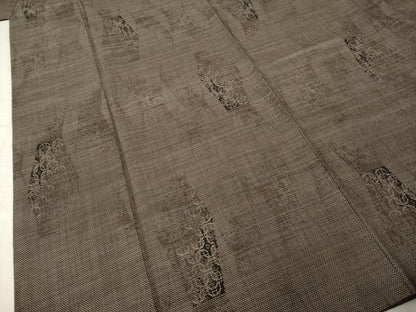 平和屋着物●本場大島紬　一元絣　立涌文　正絹　逸品　AABI4518ck