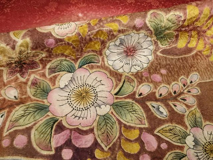 平和屋着物●豪華振袖　辻が花　絞り　遠山花文　暈し染め　正絹　逸品　AABI4522ck