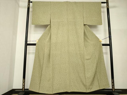 平和屋着物●江戸小紋　蓑亀　正絹　逸品　AABI4530ck