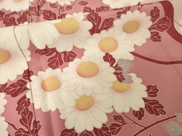 平和屋着物●豪華振袖　友禅　作家物　枝花文　正絹　逸品　AABI4540ck