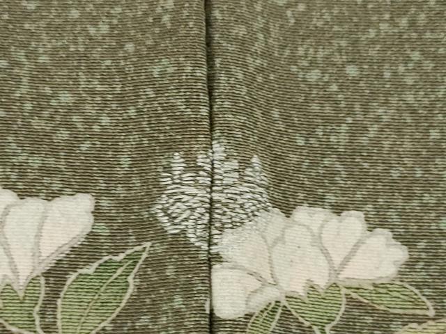平和屋着物●訪問着　友禅　枝花文　暈し染め　正絹　逸品　AABI4554ck