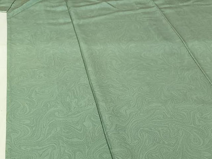 平和屋着物▽上質な小紋　単衣　墨流し文様　正絹　逸品　AABI4562jh