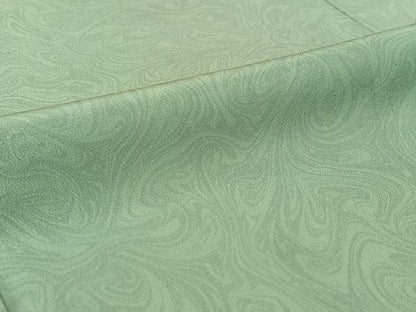 平和屋着物▽上質な小紋　単衣　墨流し文様　正絹　逸品　AABI4562jh