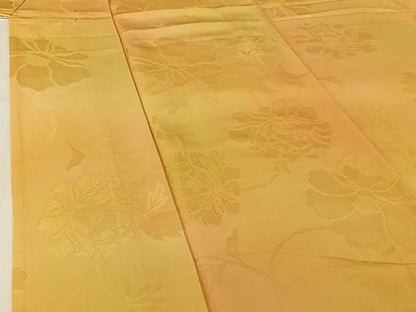 平和屋着物▽上質な小紋　単衣　霞文　暈し染め　正絹　逸品　AABI4567jh