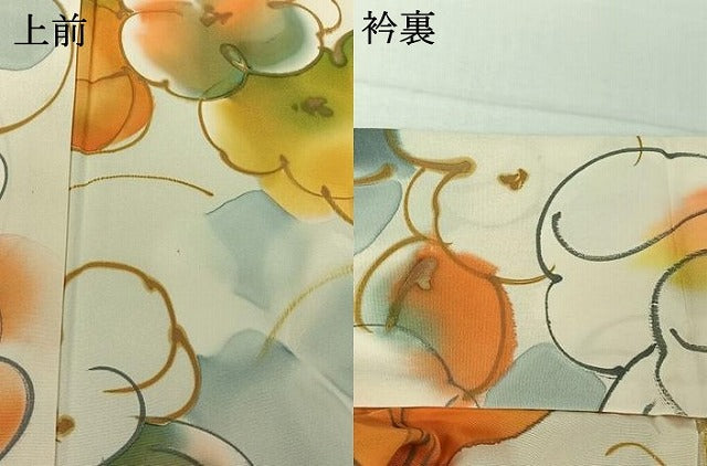 平和屋着物▽上質な小紋　単衣　草花文　正絹　逸品　AABH8600jh 楽天市場】平和屋着物▽上質な小紋 単衣 作家物 草花文 正絹 逸品