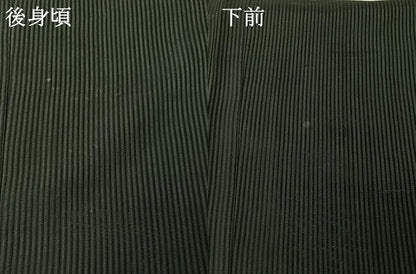 平和屋着物▽男性　長羽織　スリーシーズン　春夏秋　塵除け　暗黒色　黒地　正絹　逸品　AABI4582jh