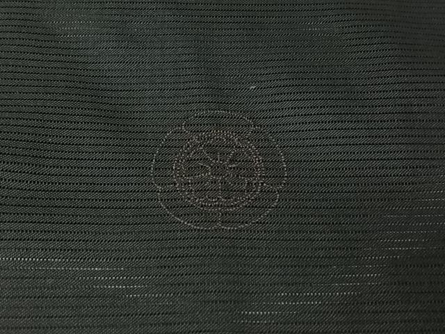 平和屋着物▽男性　黒紋付　羽織　スリーシーズン　春夏秋　塵除け　暗黒色　黒地　正絹　逸品　AABI4587jh