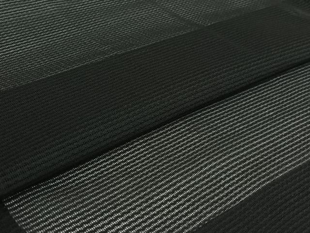 平和屋着物▽男性　長羽織　スリーシーズン　春夏秋　塵除け　暗黒色　黒地　正絹　逸品　AABI4588jh