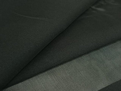 平和屋着物▽男性　羽織　スリーシーズン　春夏秋　塵除け　暗黒色　黒地　正絹　逸品　AABI4590jh