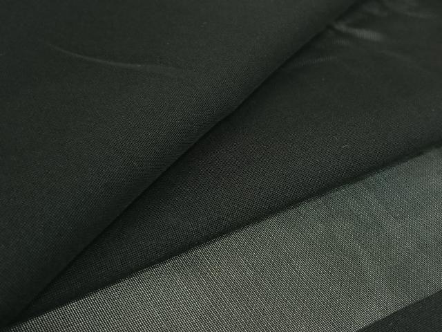 平和屋着物▽男性　羽織　スリーシーズン　春夏秋　塵除け　暗黒色　黒地　正絹　逸品　AABI4590jh