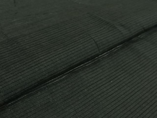 平和屋着物▽男性　長羽織　スリーシーズン　春夏秋　塵除け　暗黒色　黒地　正絹　逸品　AABI4591jh