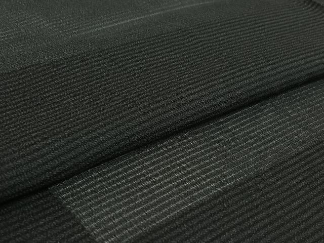 平和屋着物▽羽織　スリーシーズン　春夏秋　塵除け　暗黒色　黒地　正絹　逸品　AABI4592jh