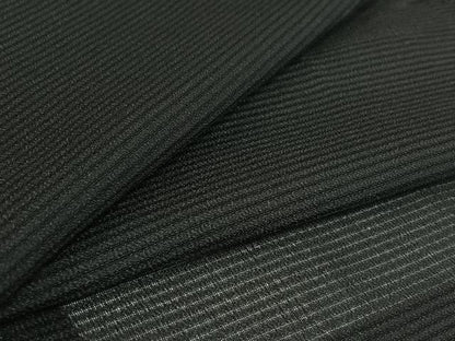 平和屋着物▽羽織　スリーシーズン　春夏秋　塵除け　暗黒色　黒地　正絹　逸品　AABI4592jh
