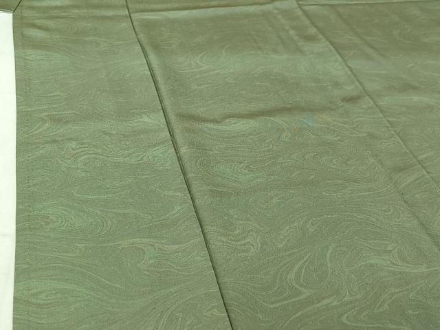 平和屋着物▽上質な小紋　単衣　作家物　墨流し文様　正絹　逸品　AABI4601jh