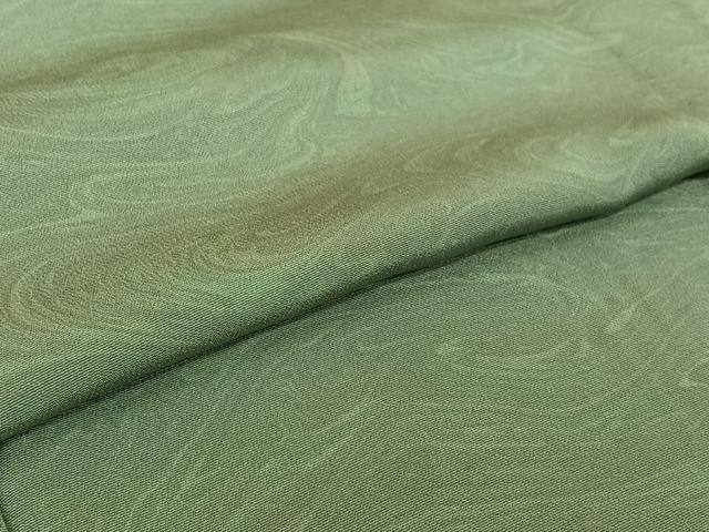 平和屋着物▽上質な小紋　単衣　作家物　墨流し文様　正絹　逸品　AABI4601jh